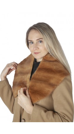 Golden marten fur collar